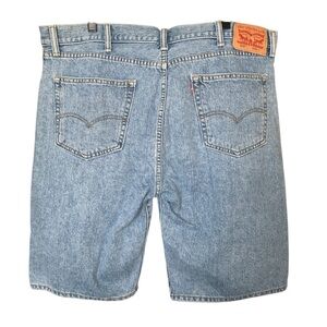 Mens Levi Medium Wash 505 Regular‎ Fit 10” Jean Shorts Size 40